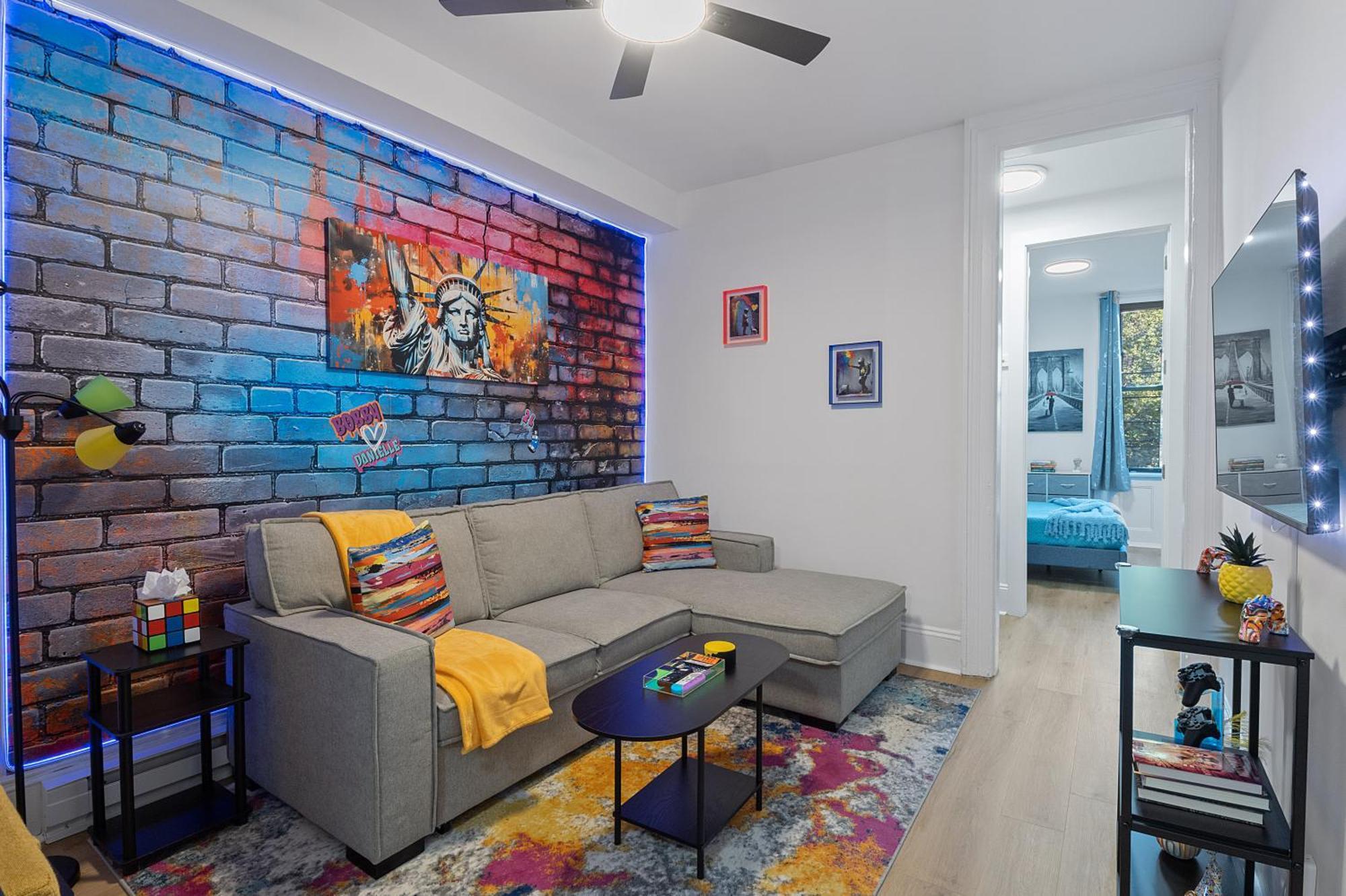 Funky & Colorful Urban Getaway, 20 Minutes To Nyc Lägenhet Hoboken Exteriör bild