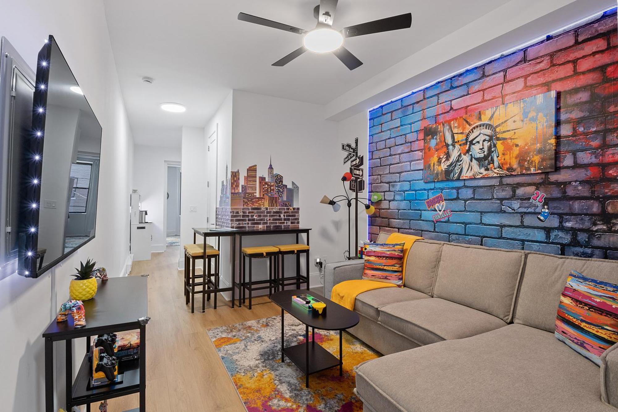 Funky & Colorful Urban Getaway, 20 Minutes To Nyc Lägenhet Hoboken Exteriör bild